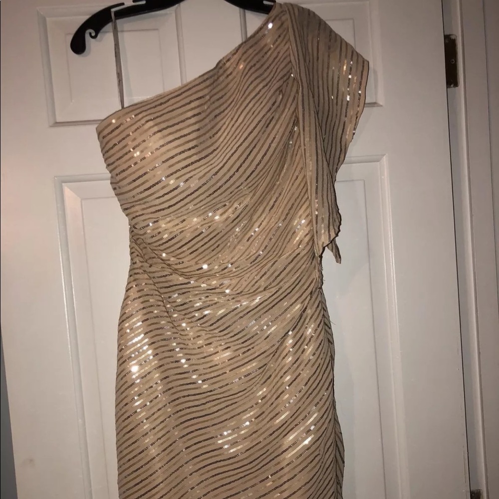 Champagne sequin cocktail dress size 10